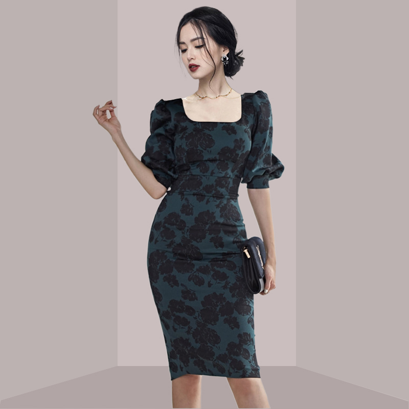 Elegante, vrouwelijke midi-jur - French Vintage Floral Midi Dress recensie en prijs