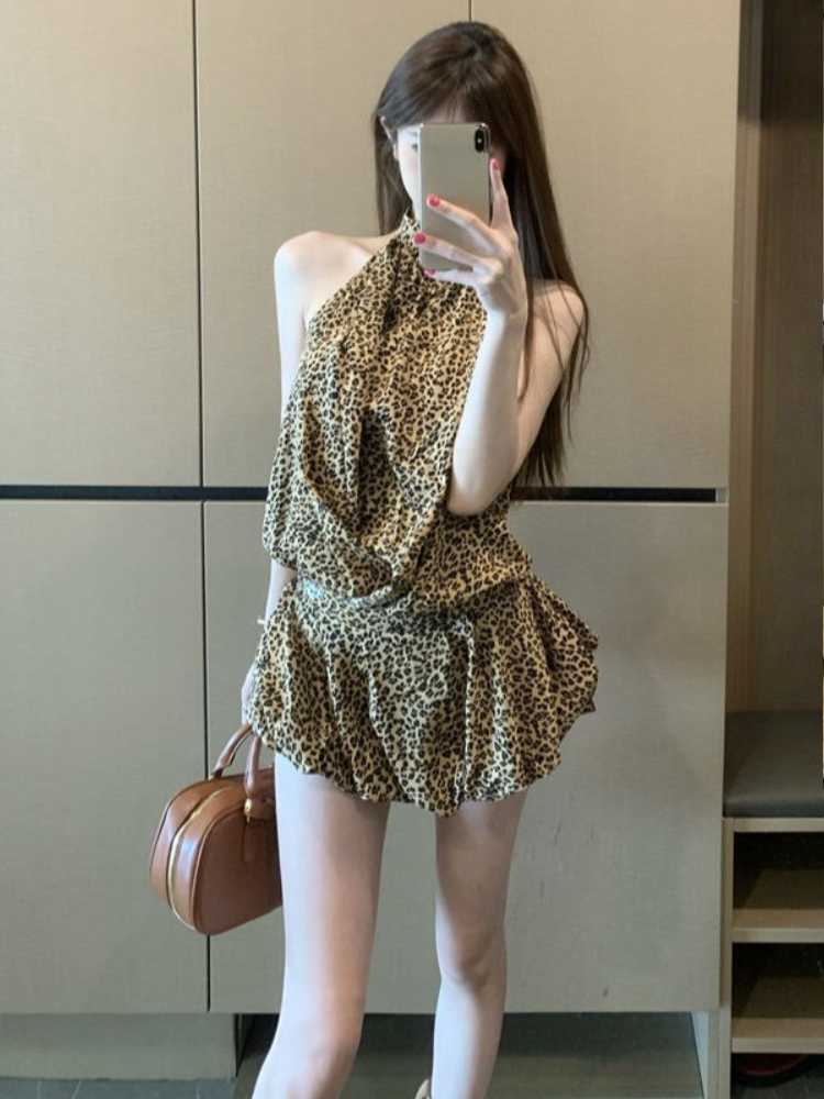 Y2k Esthetische Vintage Luipaa - Y2K Backless Halter Mini Dress recensie en prijs